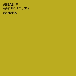 #BBAB1F - Sahara Color Image