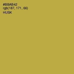 #BBAB42 - Husk Color Image