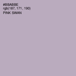 #BBABBE - Pink Swan Color Image