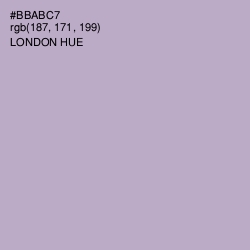 #BBABC7 - London Hue Color Image