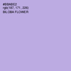 #BBABE2 - Biloba Flower Color Image