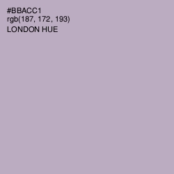 #BBACC1 - London Hue Color Image