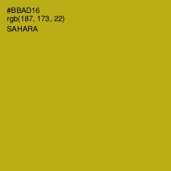 #BBAD16 - Sahara Color Image
