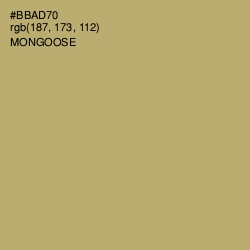 #BBAD70 - Mongoose Color Image