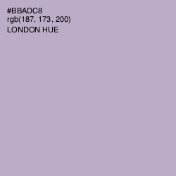 #BBADC8 - London Hue Color Image