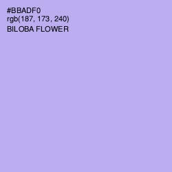 #BBADF0 - Biloba Flower Color Image