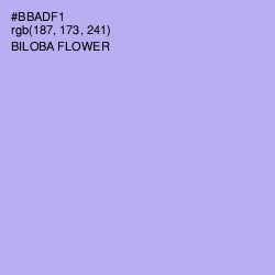 #BBADF1 - Biloba Flower Color Image