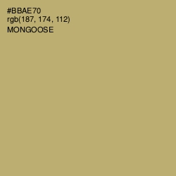 #BBAE70 - Mongoose Color Image