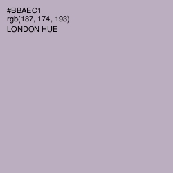 #BBAEC1 - London Hue Color Image