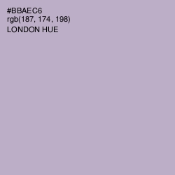 #BBAEC6 - London Hue Color Image