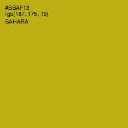 #BBAF13 - Sahara Color Image