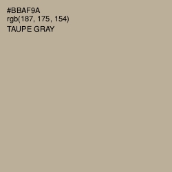 #BBAF9A - Taupe Gray Color Image