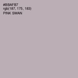 #BBAFB7 - Pink Swan Color Image