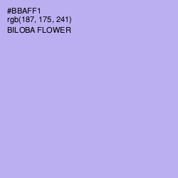#BBAFF1 - Biloba Flower Color Image
