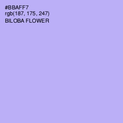 #BBAFF7 - Biloba Flower Color Image