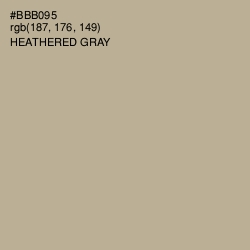 #BBB095 - Heathered Gray Color Image