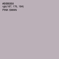 #BBB0B8 - Pink Swan Color Image