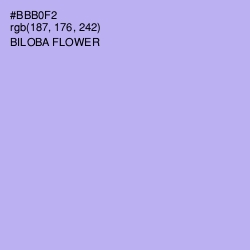 #BBB0F2 - Biloba Flower Color Image