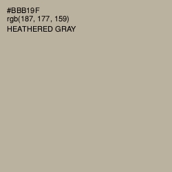 #BBB19F - Heathered Gray Color Image