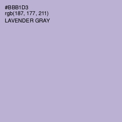 #BBB1D3 - Lavender Gray Color Image