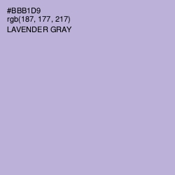 #BBB1D9 - Lavender Gray Color Image