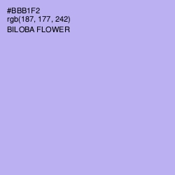 #BBB1F2 - Biloba Flower Color Image