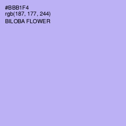 #BBB1F4 - Biloba Flower Color Image