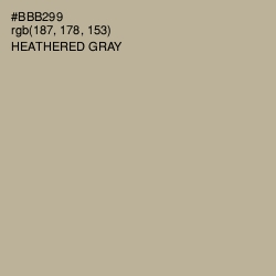 #BBB299 - Heathered Gray Color Image