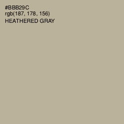 #BBB29C - Heathered Gray Color Image