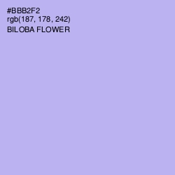 #BBB2F2 - Biloba Flower Color Image