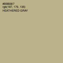 #BBB387 - Heathered Gray Color Image
