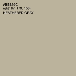 #BBB39C - Heathered Gray Color Image