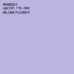 #BBB3E2 - Biloba Flower Color Image