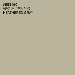 #BBB49C - Heathered Gray Color Image