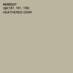 #BBB59F - Heathered Gray Color Image