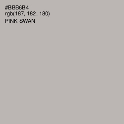 #BBB6B4 - Pink Swan Color Image