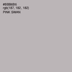 #BBB6B6 - Pink Swan Color Image