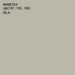 #BBB7A9 - Silk Color Image