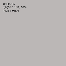 #BBB7B7 - Pink Swan Color Image