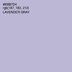 #BBB7D4 - Lavender Gray Color Image