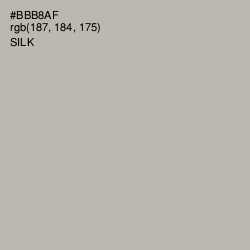 #BBB8AF - Silk Color Image