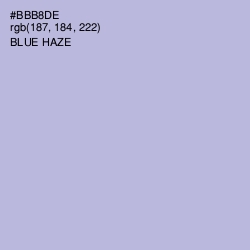 #BBB8DE - Blue Haze Color Image