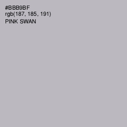 #BBB9BF - Pink Swan Color Image