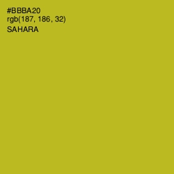 #BBBA20 - Sahara Color Image