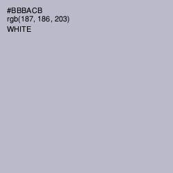 #BBBACB - French Gray Color Image
