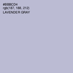 #BBBCD4 - Lavender Gray Color Image
