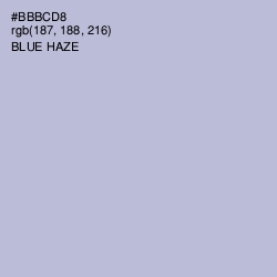 #BBBCD8 - Blue Haze Color Image