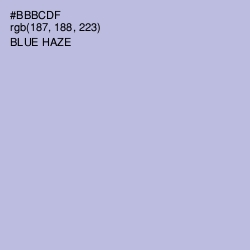 #BBBCDF - Blue Haze Color Image