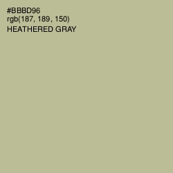 #BBBD96 - Heathered Gray Color Image