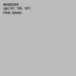 #BBBDBB - Pink Swan Color Image